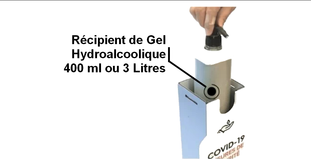 borne distributeur automatique de savon antibacterien