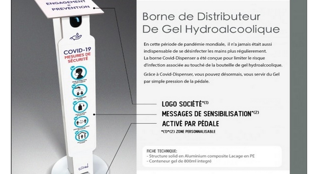 Distributeur Gel Hydroalcoolique