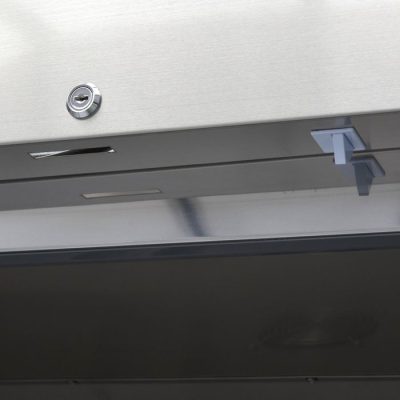 Congélateur 1200 Litres 6 étagères réglables (2/1 GN) acier inoxydable avec porte en verre – Image 8
