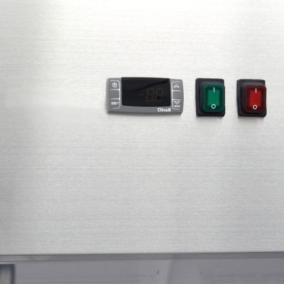 Congélateur 1400 Litres 6 étagères réglables (2/1 GN) acier inoxydable avec portes en verre – Image 5