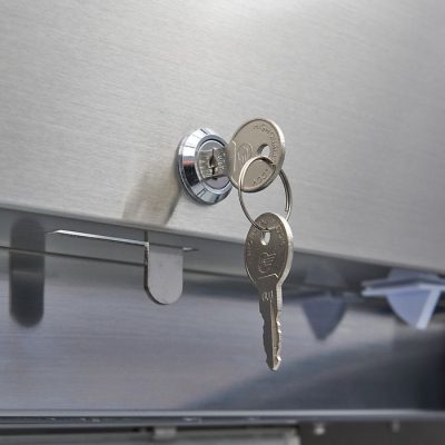 Congélateur 700 Litres 3 étagères réglables (2/1 GN) acier inoxydable avec porte en verre – Image 4