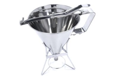 Distributeur de pâte 1,6 L en acier inoxydable avec bouton de dosage