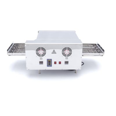 Four à pizza avec tapis roulant - 2 x Ø20 cm - convoyeur 30 pizzas par heure – Image 2