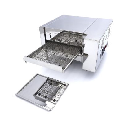 Four à pizza avec tapis roulant - 2 x Ø20 cm - convoyeur 30 pizzas par heure – Image 7