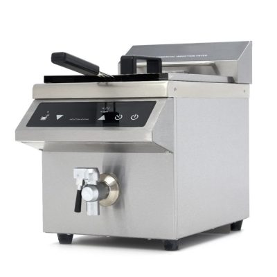 Friteuse Induction 1 x 8 Litres avec robinet de vidange – Image 2
