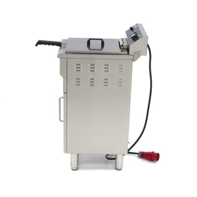 Friteuse electrique 1 x 16 Litres avec robinet de vidange et support 400 volt – Image 4