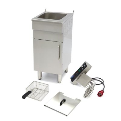 Friteuse electrique 1 x 16 Litres avec robinet de vidange et support 400 volt – Image 6