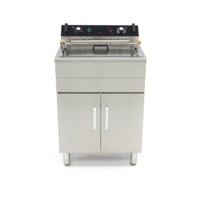 Friteuse electrique 1 x 30 Litres avec robinet de vidange et support – Image 2