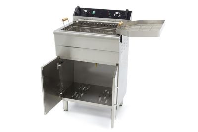 Friteuse electrique 1 x 30 Litres avec robinet de vidange et support – Image 3