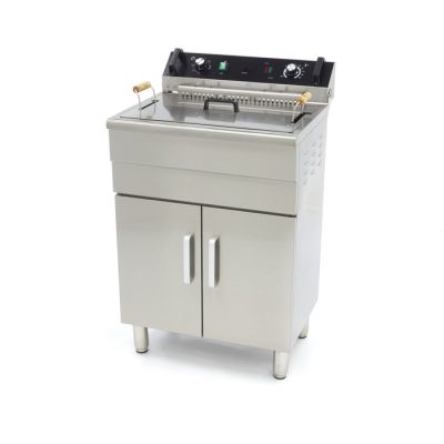 Friteuse electrique 1 x 30 Litres avec robinet de vidange et support