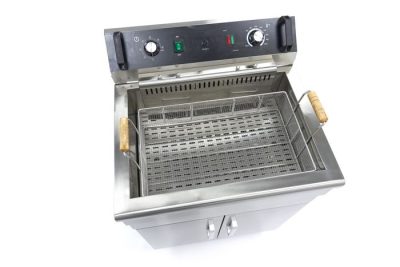 Friteuse electrique 1 x 30 Litres avec robinet de vidange et support – Image 6