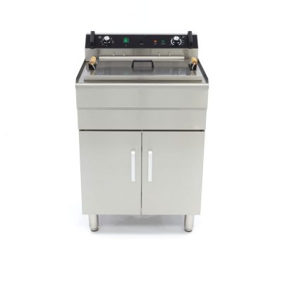 Friteuse electrique 1 x 35 Litres avec robinet de vidange et support 400 volt – Image 2