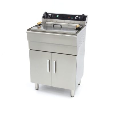 Friteuse electrique 1 x 35 Litres avec robinet de vidange et support 400 volt