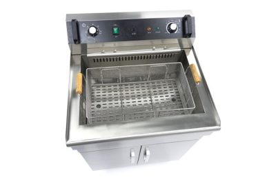 Friteuse electrique 1 x 35 Litres avec robinet de vidange et support 400 volt – Image 5