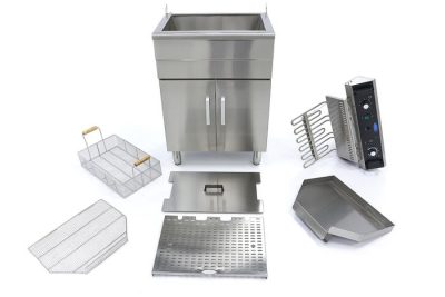 Friteuse electrique 1 x 35 Litres avec robinet de vidange et support 400 volt – Image 9