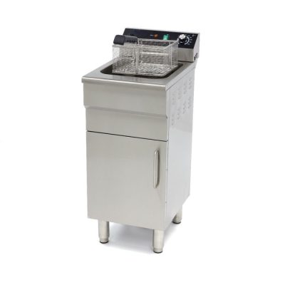 Friteuse electrique 16 Litres avec robinet de vidange et support