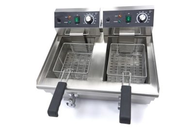 Friteuse 2 x 10 Litres avec robinet de vidange – Image 5