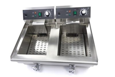 Friteuse 2 x 13 Litres avec robinet de vidange – Image 4