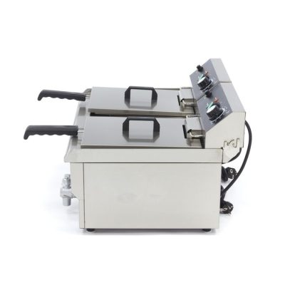 Friteuse 2 x 13 Litres avec robinet de vidange – Image 8
