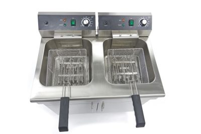 Friteuse electrique 2 x 16 Litres avec robinet de vidange – Image 6