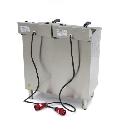 Friteuse electrique 2 x 16 Litres avec robinet de vidange et support 400 volt – Image 5