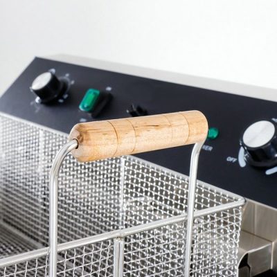 Friteuse electrique 45 Litres avec robinet de vidange et support 400 volt – Image 2