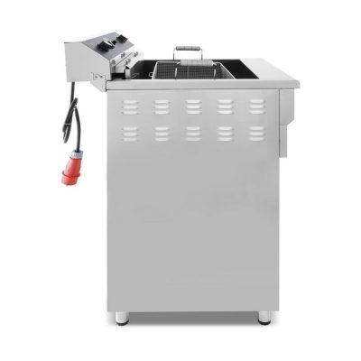 Friteuse electrique 45 Litres avec robinet de vidange et support 400 volt – Image 11
