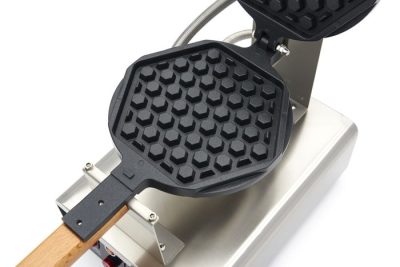 Gaufrier 1 gaufre nid d'abeille rond – Image 8