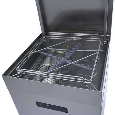 Lave-vaisselle à capot - 50 x 50 cm - pompes de rinçage et de savon - affichage numérique - 400V – Image 11