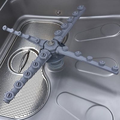 Lave-vaisselle à capot - 50 x 50 cm - pompes de rinçage et de savon - affichage numérique - 400V – Image 13