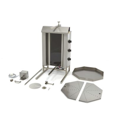 Machine à kebab professionnelle 3 brûleurs 30 kg – électrique avec Moteur – Image 6