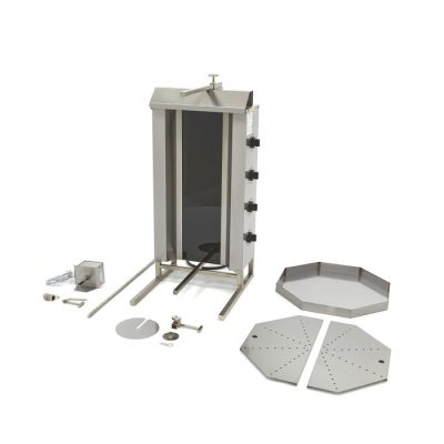 Machine à kebab professionnelle 4 brûleurs 50 kg – électrique avec Moteur – Image 6