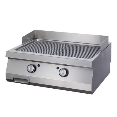 Plancha Rainuré Double CHROME - Électrique 70 cm
