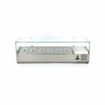 Porte Ingrédients 6 x 1/3 GN 140cm Réfrigéré – Image 2