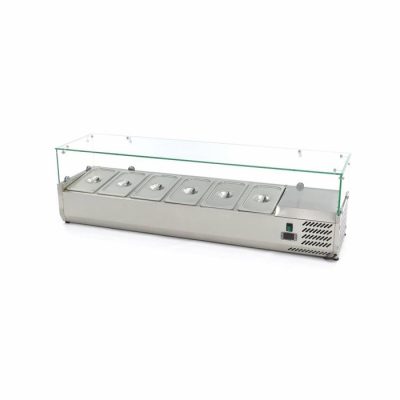 Porte Ingrédients 6 x 1/3 GN 150 cm Réfrigéré – Image 3