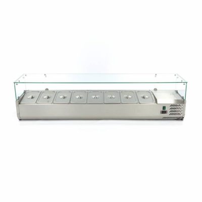 Porte Ingrédients 8 x 1/3 GN Réfrigéré 180 cm – Image 2