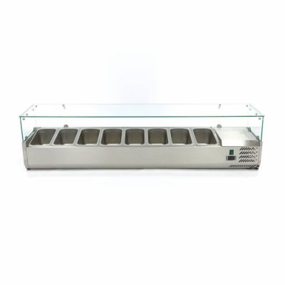 Porte Ingrédients 8 x 1/3 GN Réfrigéré 180 cm – Image 6