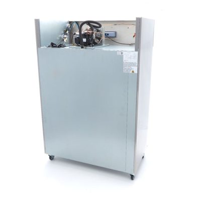 Réfrigérateur 1200 Litres 6 étagères réglables (2/1 GN)  acier inoxydable avec porte en verre – Image 4