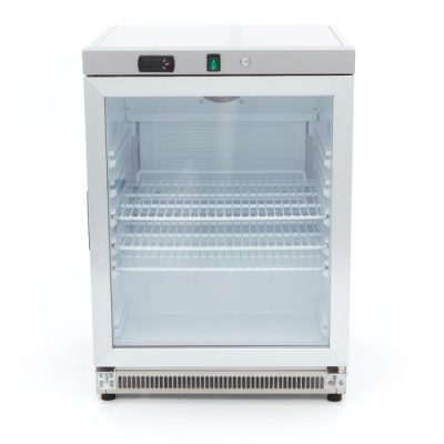 Réfrigérateur 200 Litres acier inoxydable avec porte en verre – Image 2