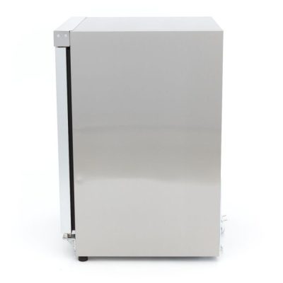Réfrigérateur 200 Litres acier inoxydable avec porte en verre – Image 3