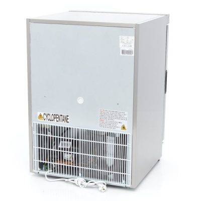 Réfrigérateur 200 Litres acier inoxydable avec porte en verre – Image 4