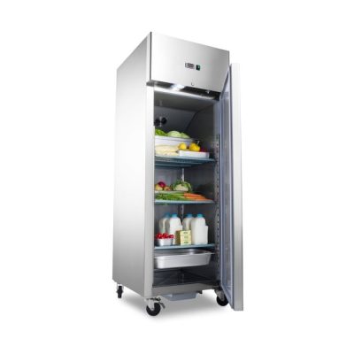 Réfrigérateur 600 Litres 3 étagères réglables (2/1 GN) sur roulettes