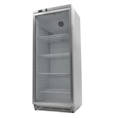 Réfrigérateur 600 Litres acier inoxydable avec porte en verre – Image 5