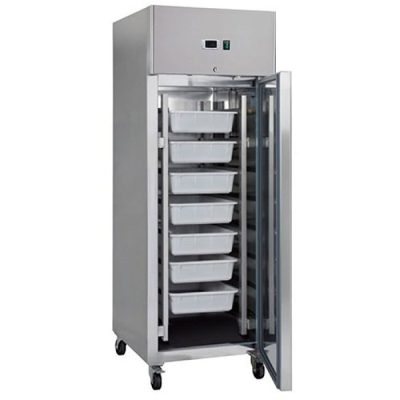 Réfrigérateur à poisson 600 Litres 7 conteneurs (60 x 40 cm) acier inoxydable