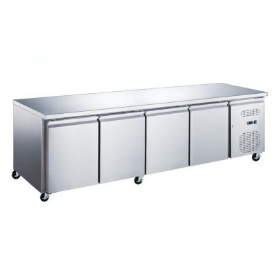 Table Réfrigérée 4 portes 553 L Inox