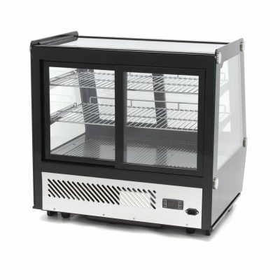 Vitrine à gâteaux 125 Litres 71 cm portes coulissantes avant et arrière – Image 4
