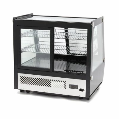 Vitrine à gâteaux 125 Litres 71 cm portes coulissantes avant et arrière – Image 8