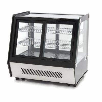 Vitrine à gâteaux 125 Litres 71 cm portes coulissantes avant et arrière – Image 9