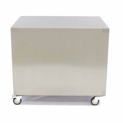 Table Inox sur roues 60 x 80 cm – Image 2