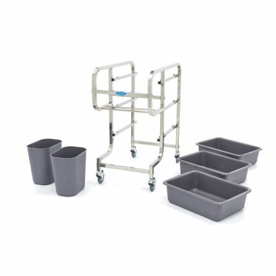 Chariot de Nettoyage Avec 5 Bacs – Image 5
